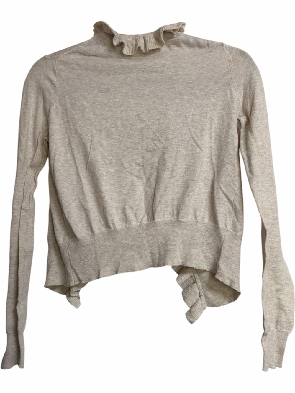 Moda International Cream Ruffled Cardigan - Picture 5 of 7